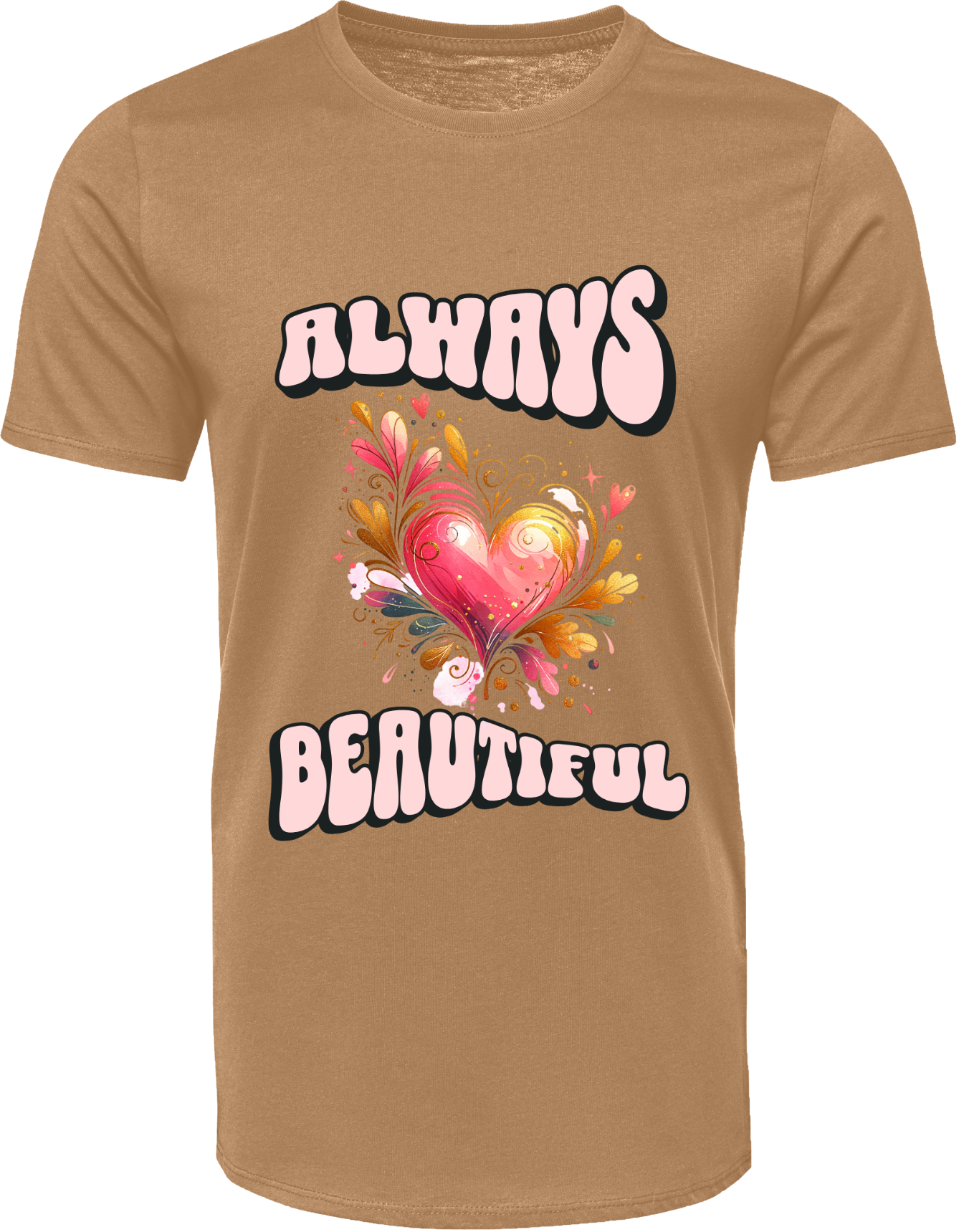 Always Beautiful | Self-Love Retro Heart T-Shirt