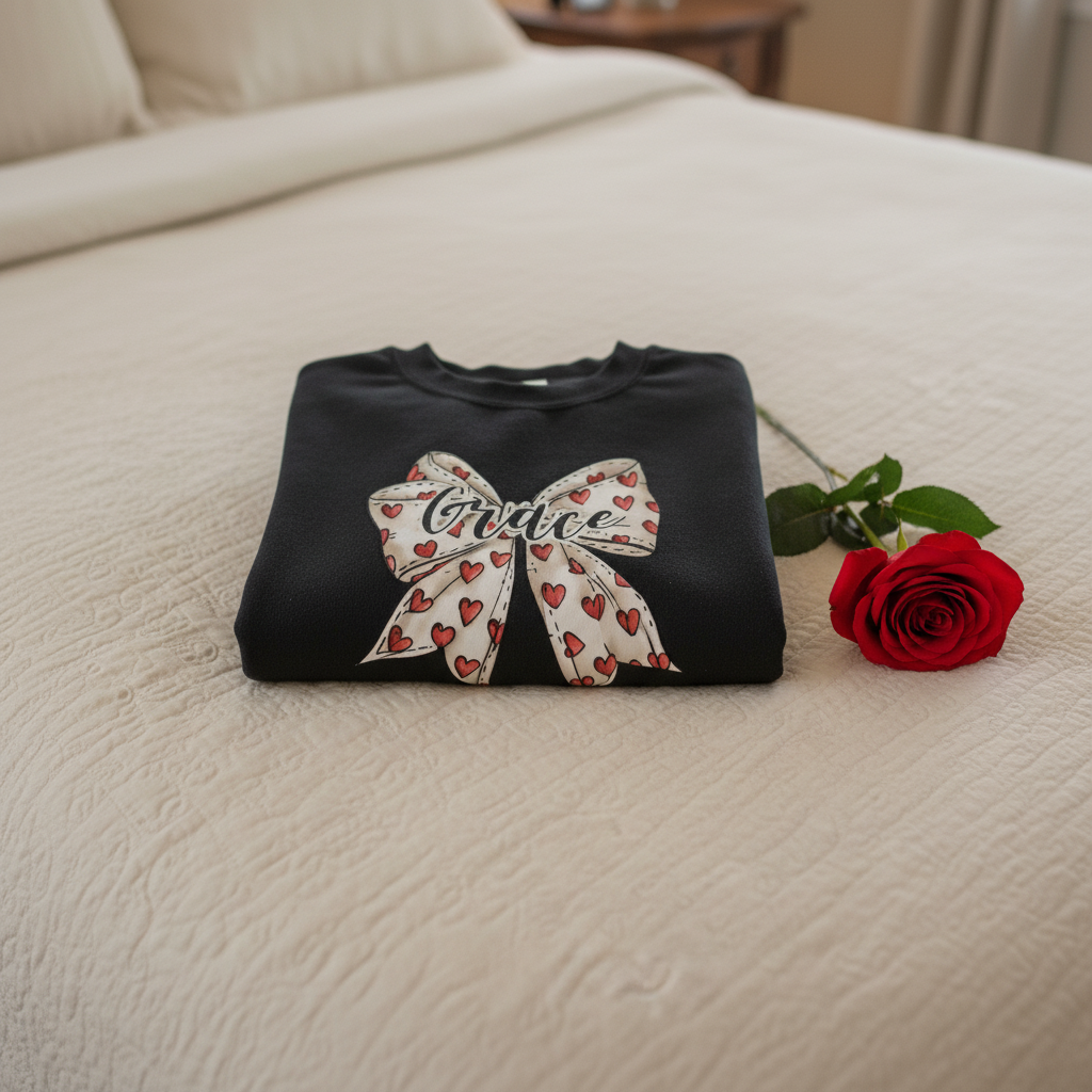 Grace Bow Cozy Crewneck Sweater