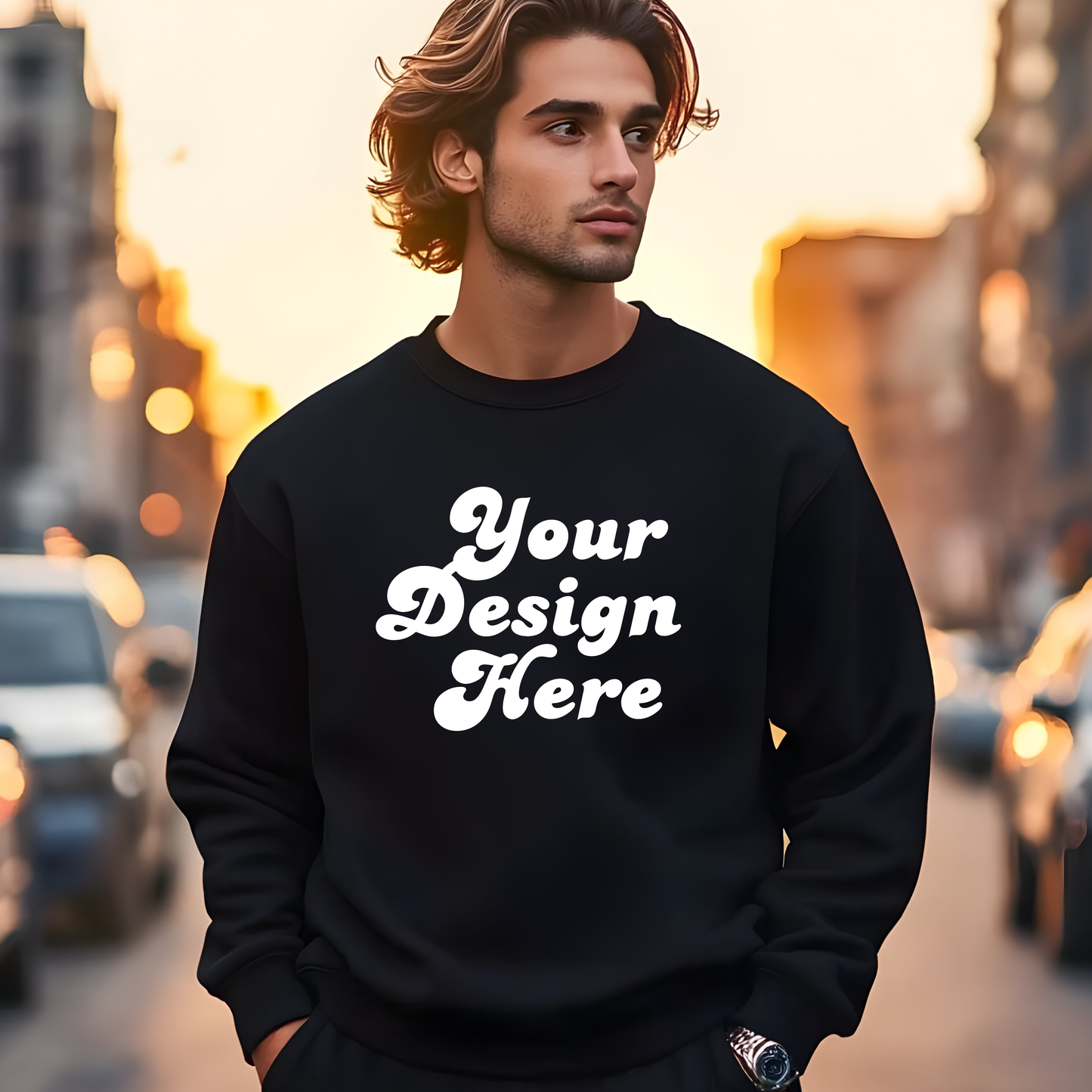 Custom Unisex Crewneck Sweatshirt | Your Design Here | Streetwear, Faith, Business Branding