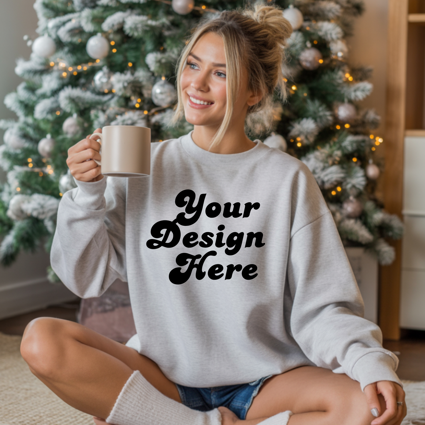 Custom Unisex Crewneck Sweatshirt | Your Design Here | Streetwear, Faith, Business Branding