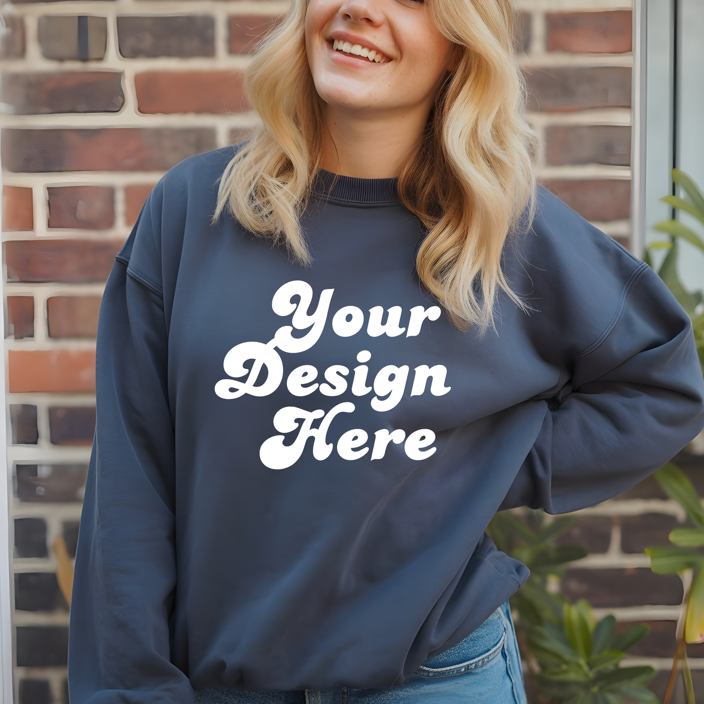 Custom Unisex Crewneck Sweatshirt | Your Design Here | Streetwear, Faith, Business Branding