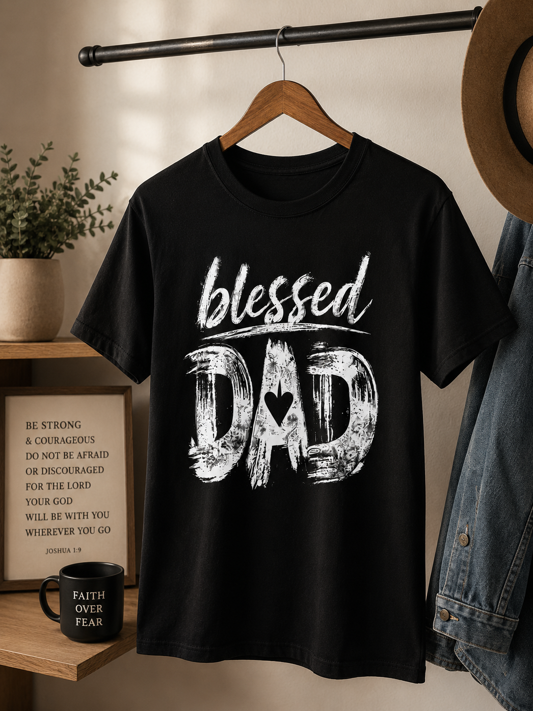 Blessed Dad Shirt | Christian Father's Day T-Shirt | Faith-Based Dad Gift