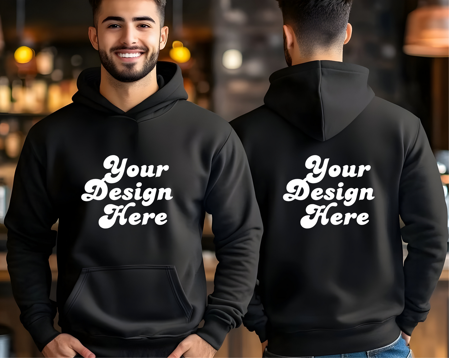 Custom Unisex Hoodie (Front & Back Design) | Your Design Here | Streetwear, Faith, Business Branding