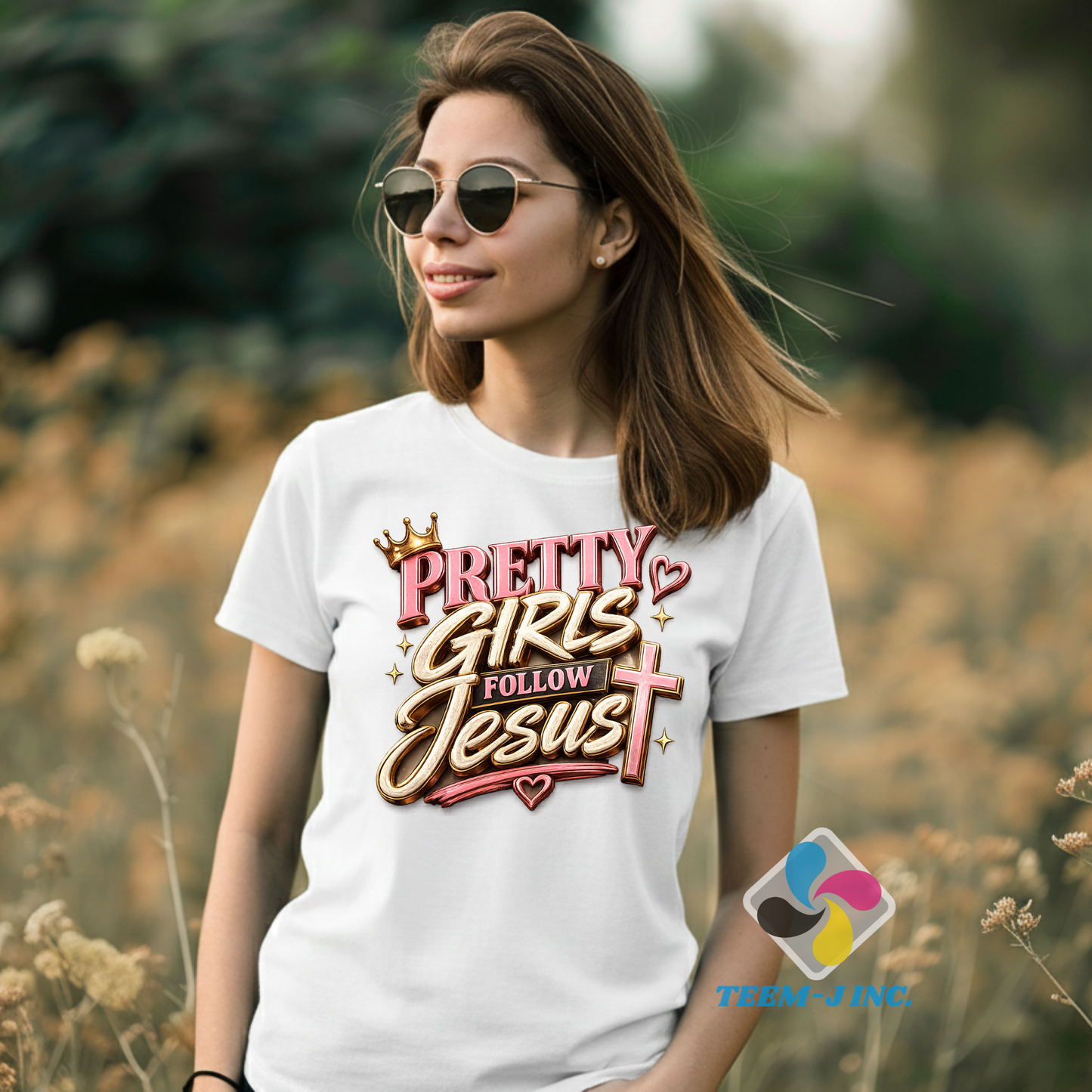 Pretty Girls Follow Jesus™ Premium Tee